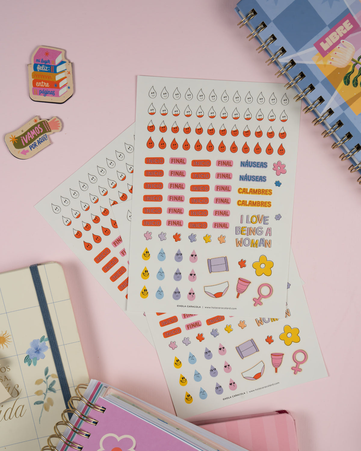 Set de Stickers Ciclo Menstrual