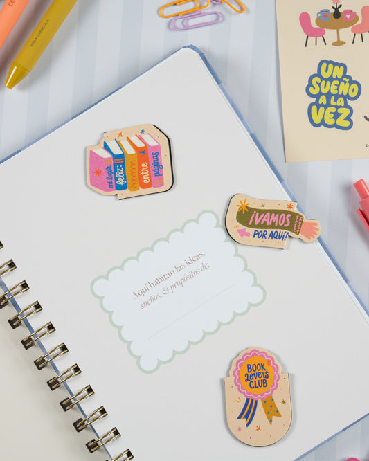Set de Bookmarks Magnéticos Book Lovers