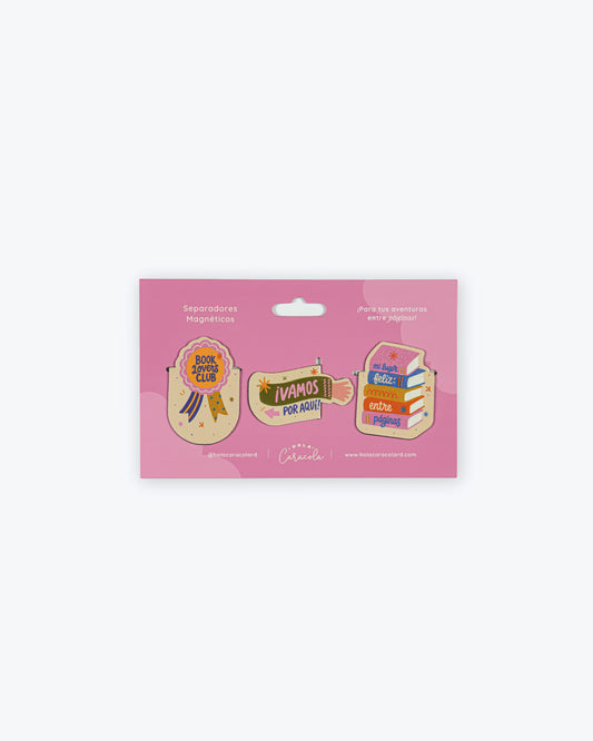 Set de Bookmarks Magnéticos Book Lovers