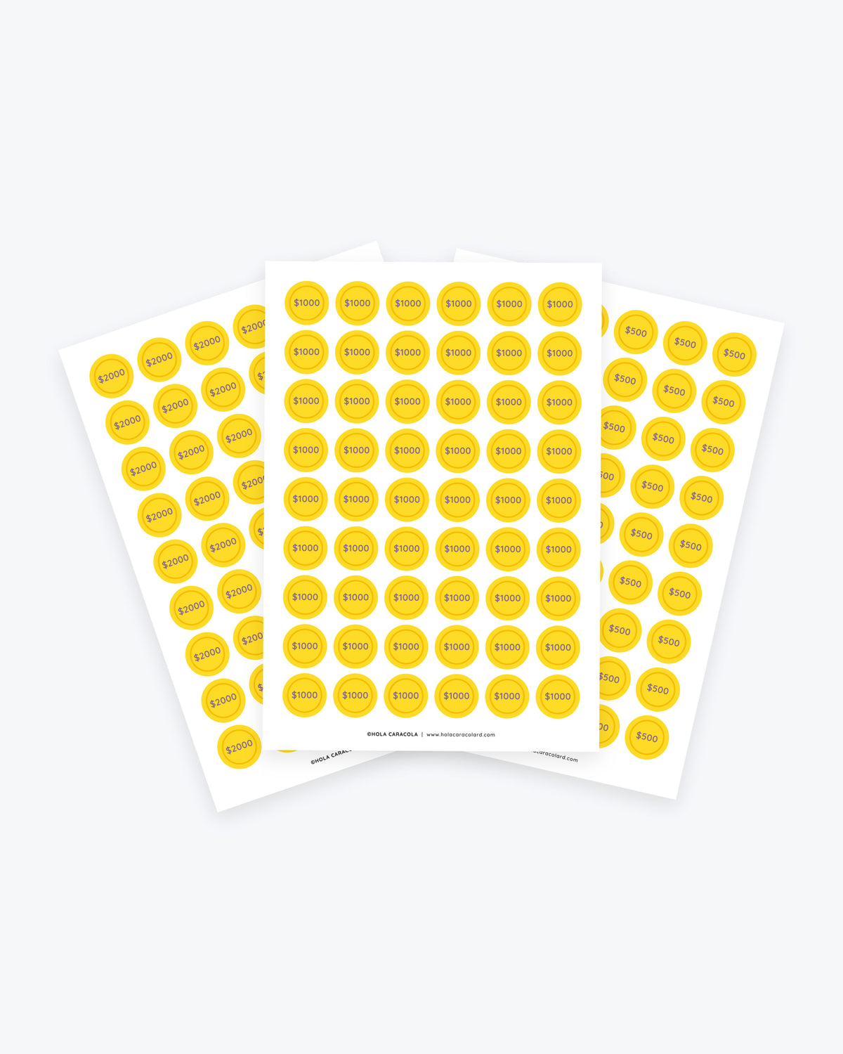Set de Stickers Reto de Ahorro